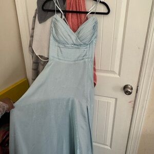 Macy's Light Blue Prom Dress